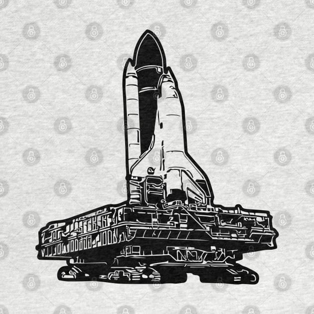 US Space Shuttle on Crawler pad by tribbledesign